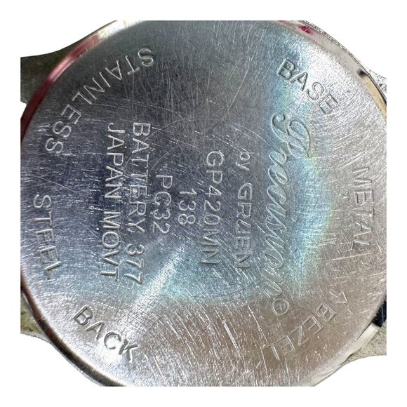 Gruen Precision Quartz Watch Stainless Steel Japan Movement Vintage Parts Repair - Picture 4 of 5